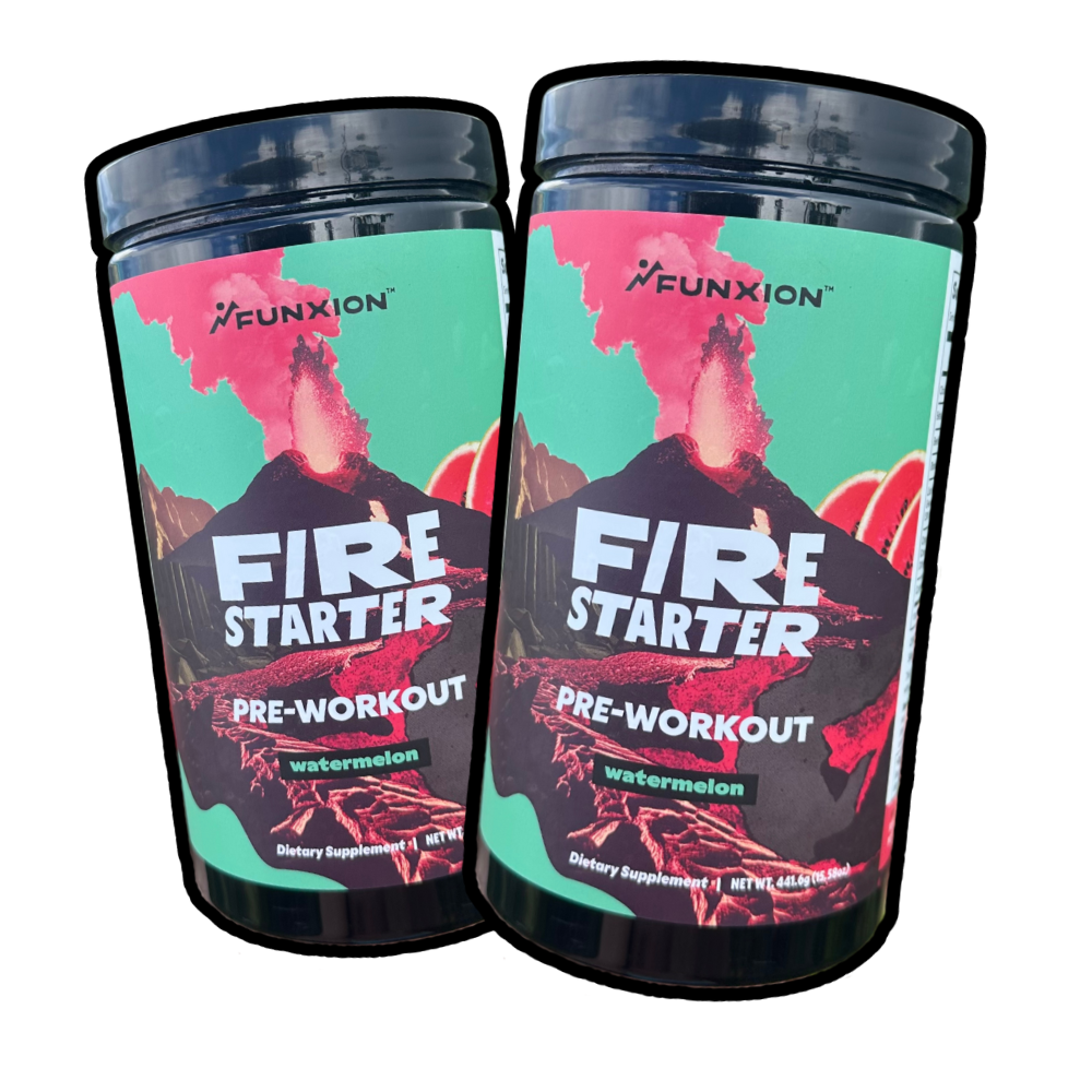 FireStarter Pre-workout 2-Can Bundle - Watermelon flavor with volcanic design